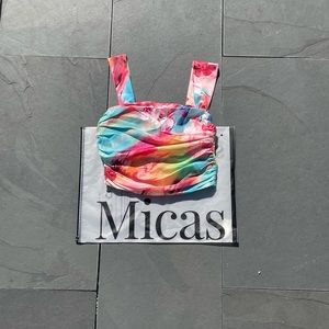 Micas‎ Tie Dye Print Cami Crop Top – MULTICOLOR NWOT